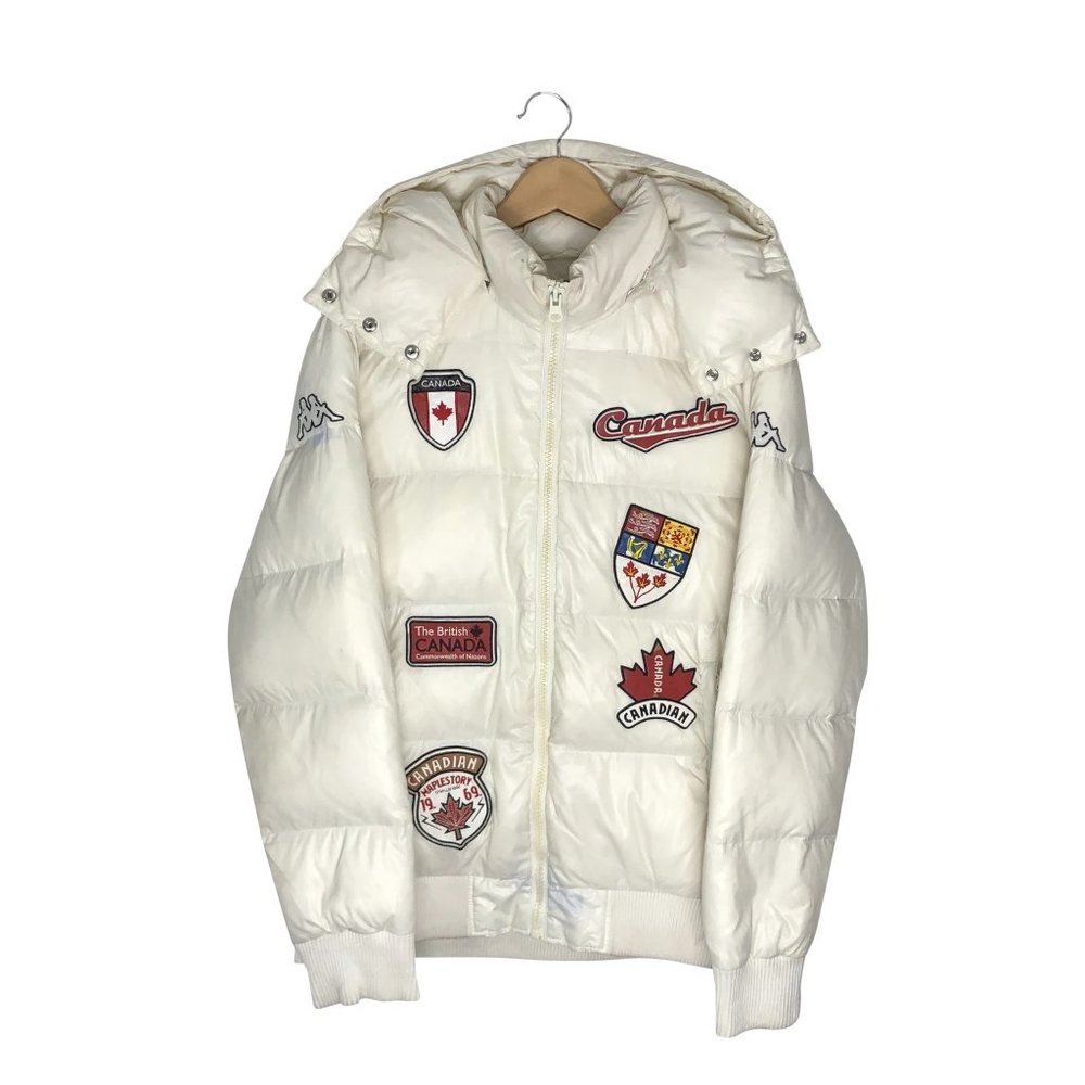 Vintage Kappa Custom Canada Patch Puffer Jacket